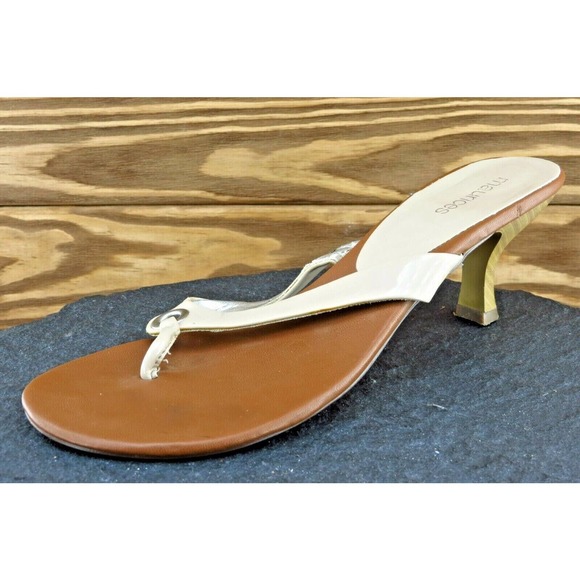 Maurices Size 10 M Beige Flip Flop Synthetic Women Sandal Shoes Farrah - Picture 1 of 7